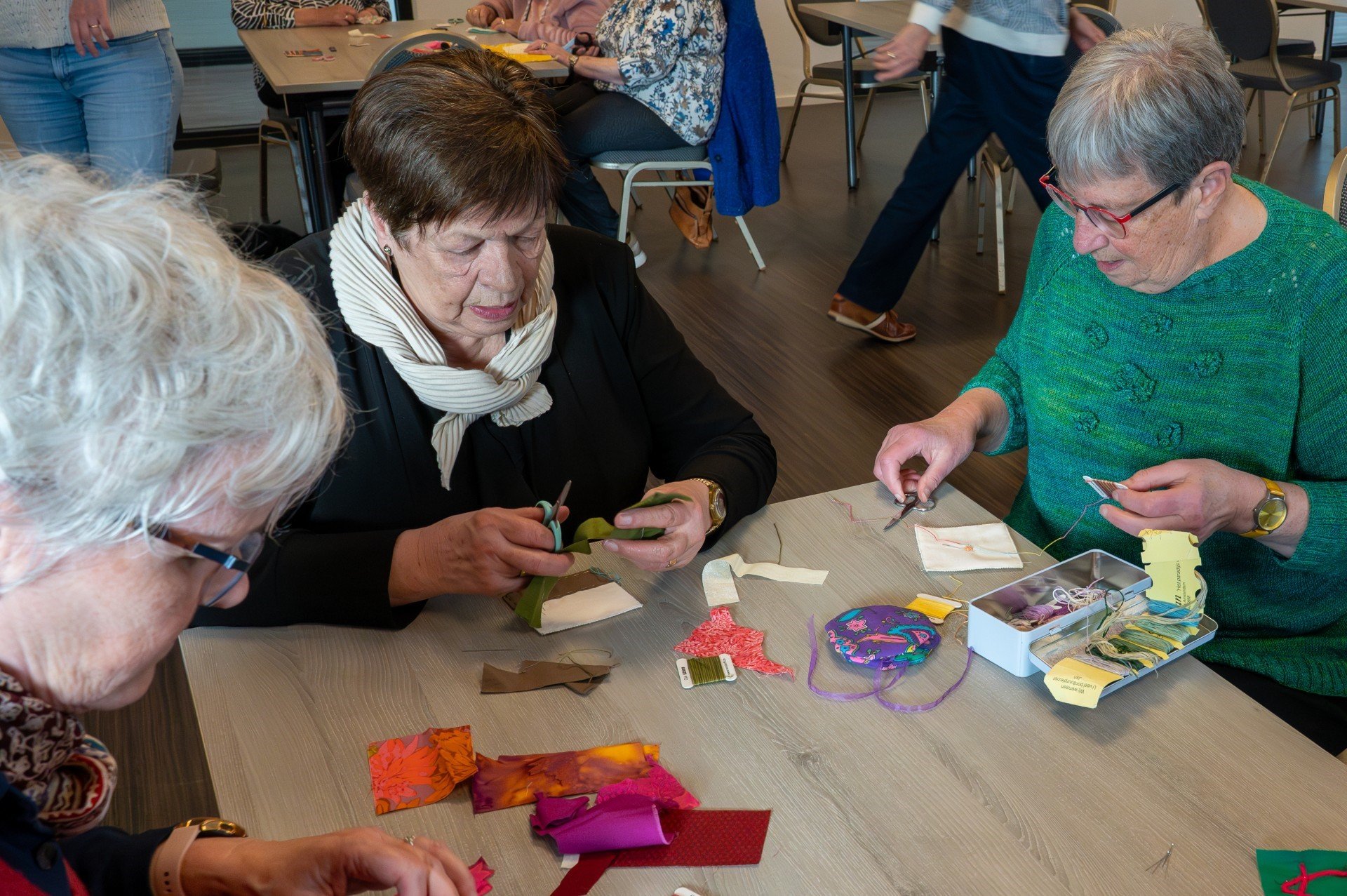 Foto: Textiele workshop in Emst