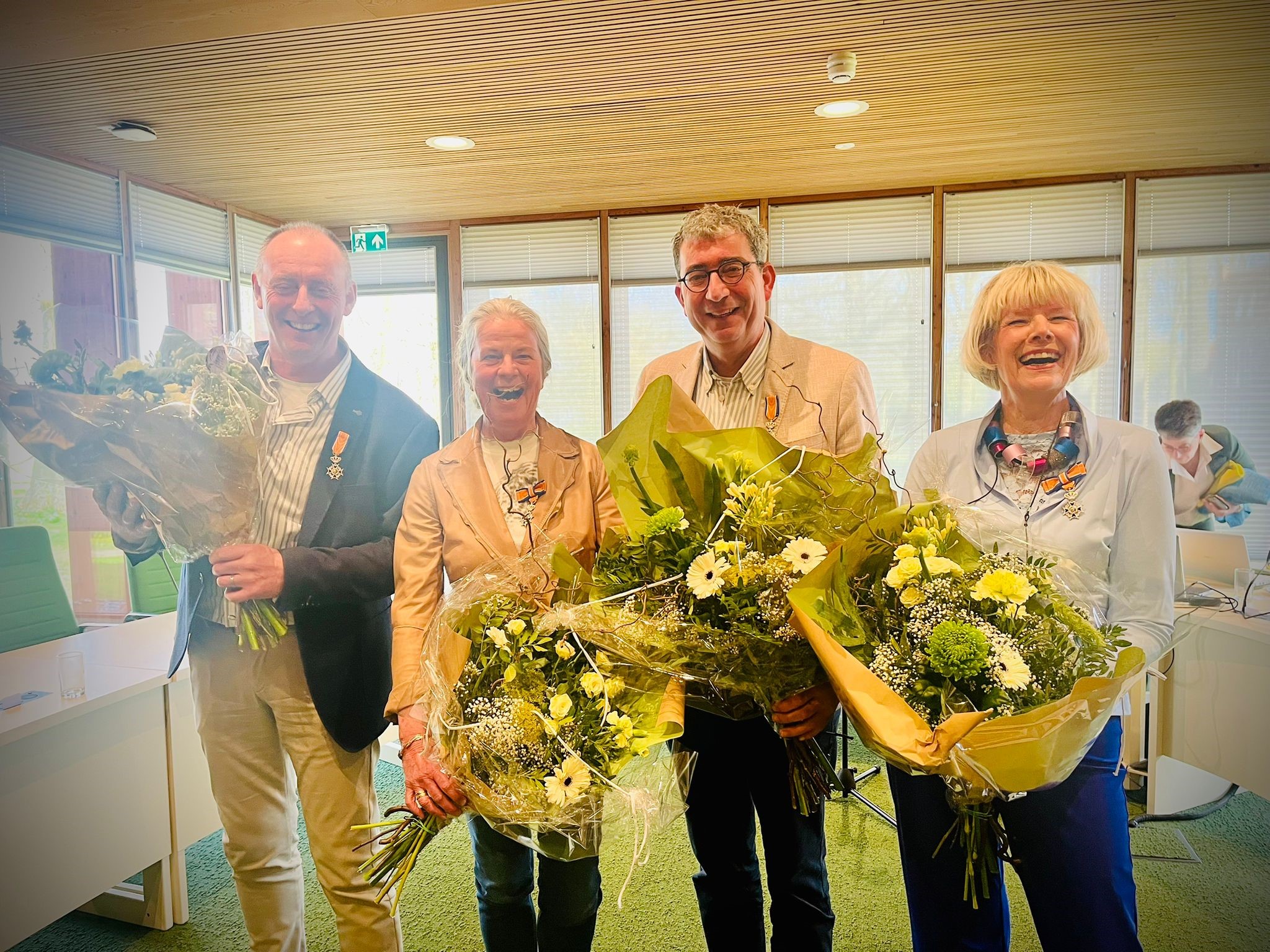 Foto: Koninklijke onderscheiding voor aftredende raadsleden
