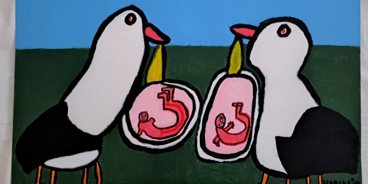 Foto: ‘Leven in kleur’ expositie met bijzondere kunst van Hannie Bakker in het KEKhuis van 11 tot en met 26 april 2026