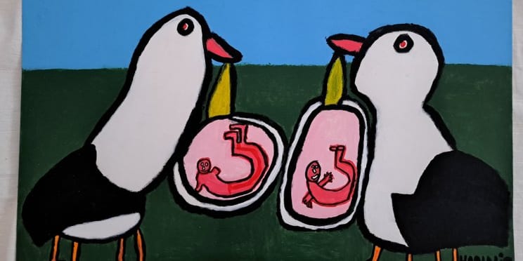 Foto: ‘Leven in kleur’ expositie met bijzondere kunst van Hannie Bakker in het KEKhuis van 11 tot en met 26 april 2026