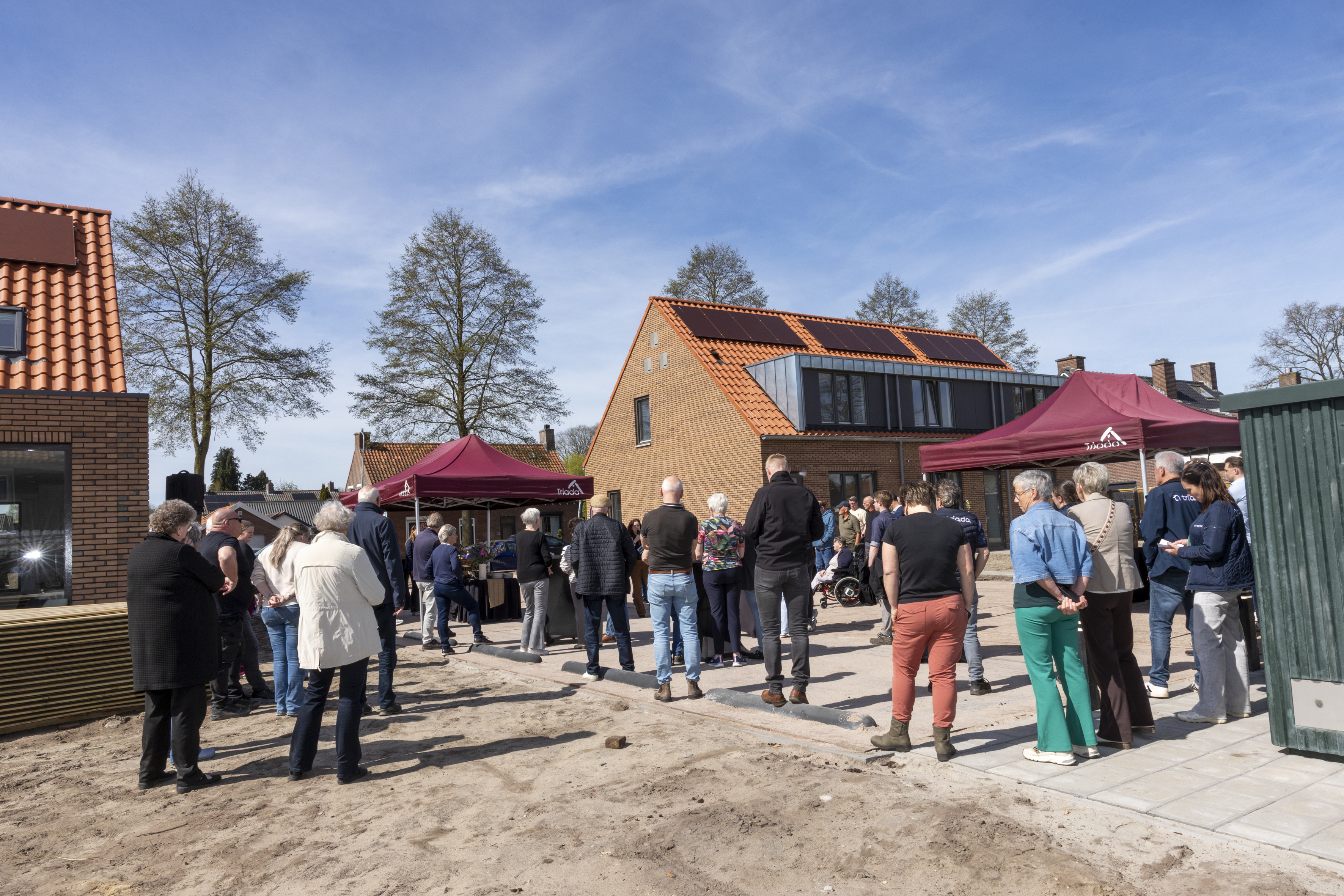 Foto: Oplevering 15 huurwoningen aan de Wildekampseweg in Wapenveld