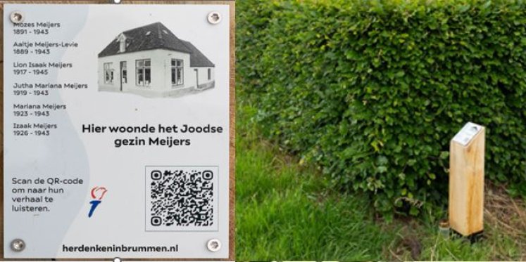 Foto: Herdenking bij monument in Leuvenheim