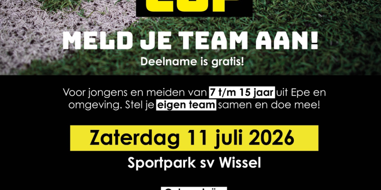 Foto: 4x4 CUP van S.V. Wissel vindt zaterdag 11 juli plaats