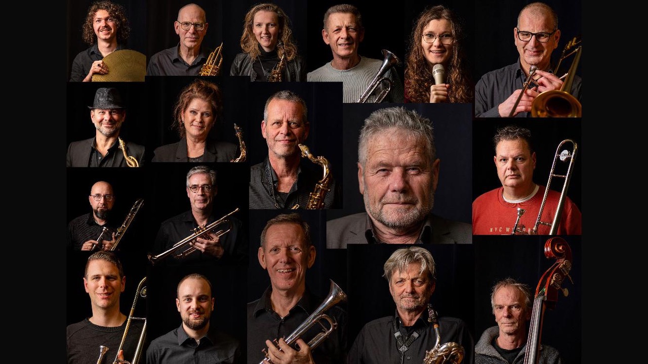 Foto: Vaderdagconcert in Muziekkoepel Nering Bögel met Troubadour Casper en Big Band Allotria
