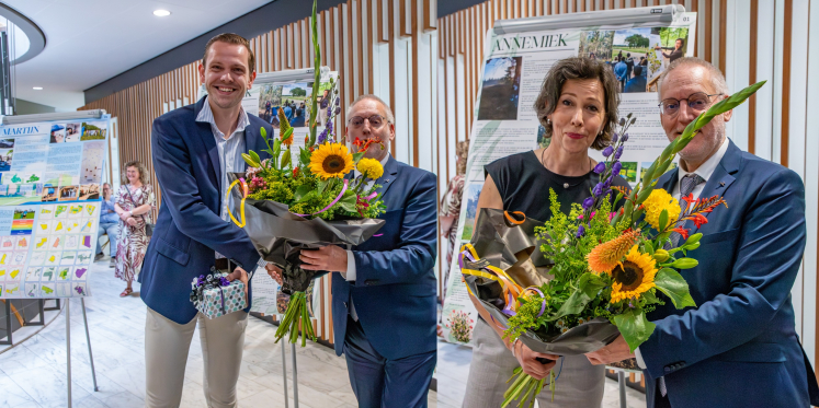 Foto: Afscheid van wethouders Annemiek van Loon en Martijn Kerkmans na vier jaar bestuur in gemeente Epe