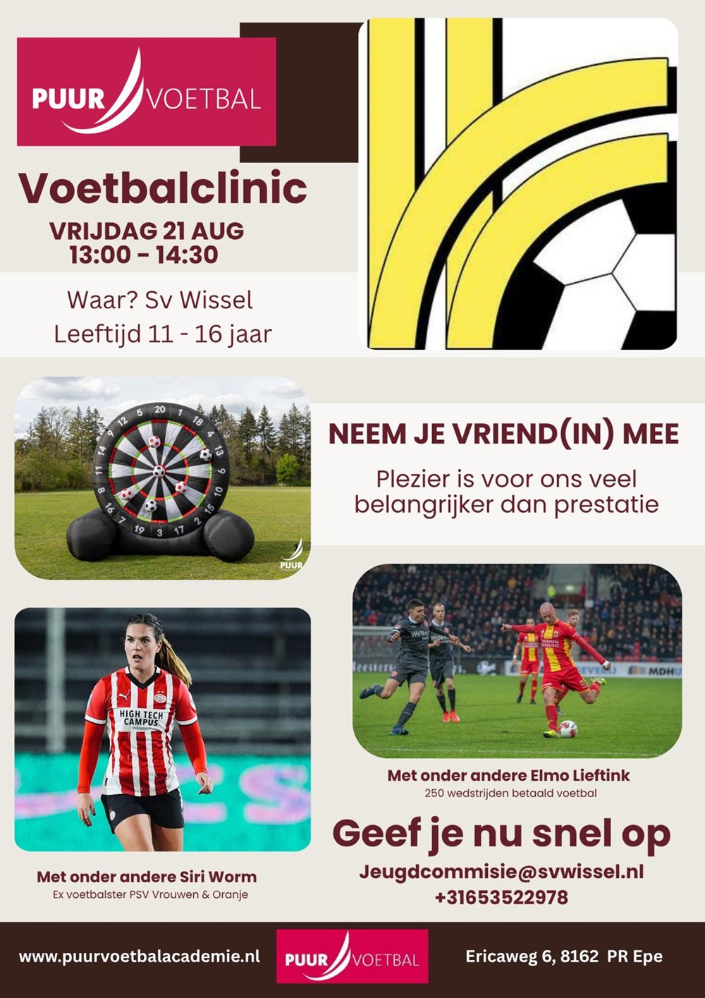Foto: Voetbalclinic Puur Voetbal