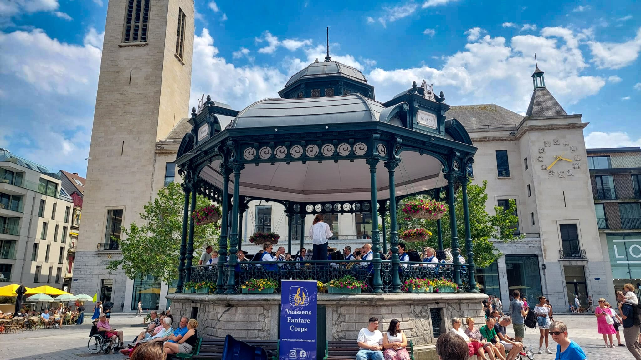 Foto: Vakantie uit, muziek aan bij het Vaassens Fanfare Corps!