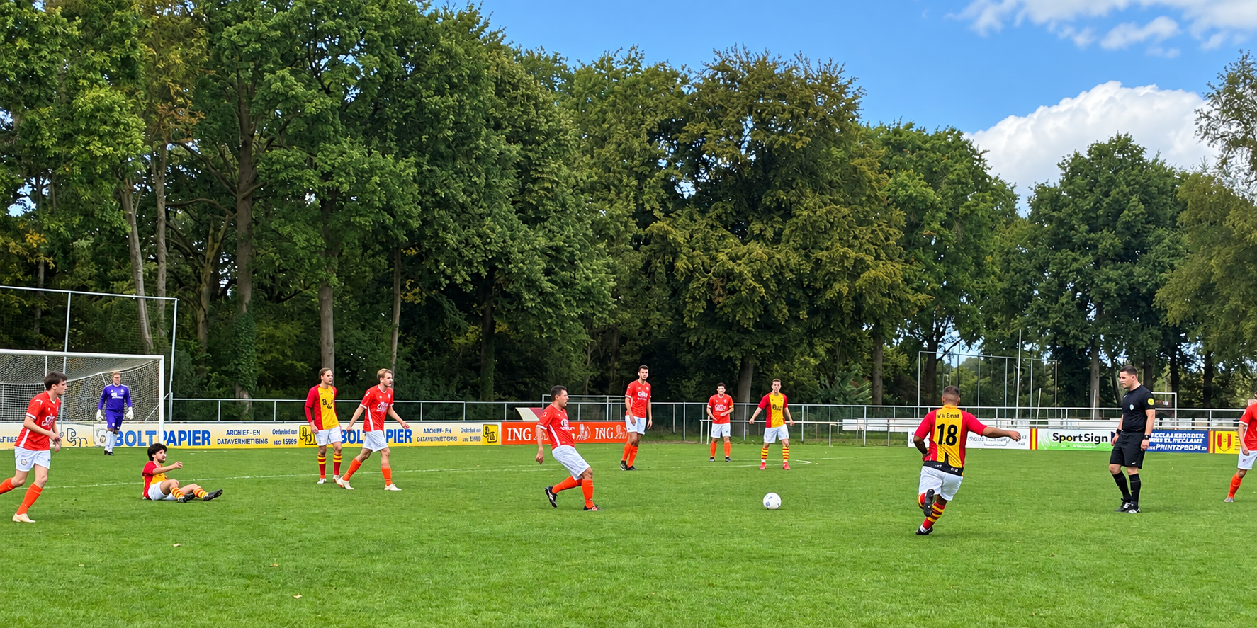 Foto: V.v. Emst 1 pakt verdienstelijk punt