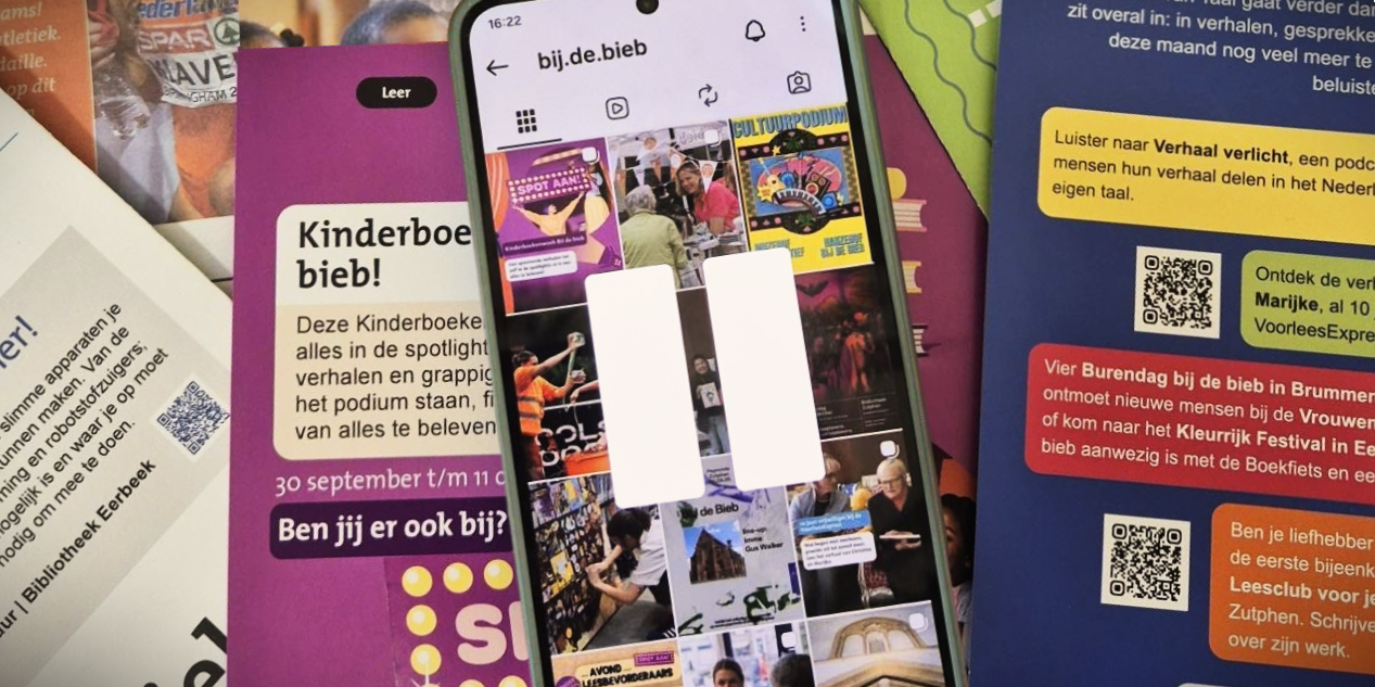 Foto: Social media pauze BIJ de bieb