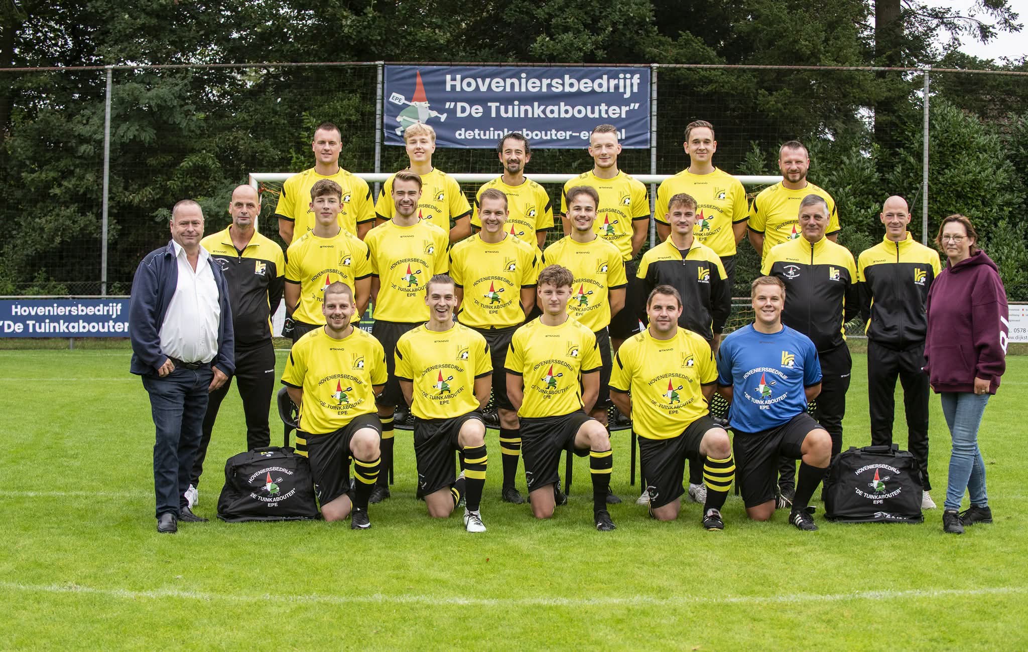 Foto: Hoveniersbedrijf De Tuinkabouter hoofdsponsor van SV Wissel