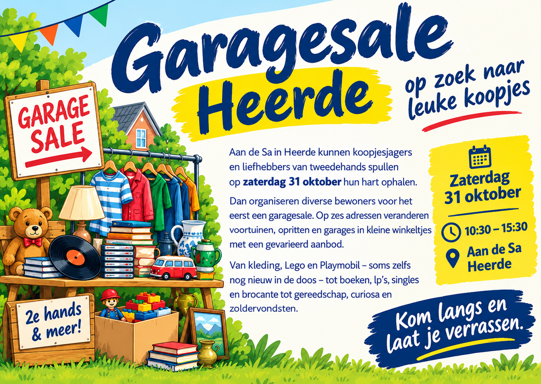 Foto: Garagesale Heerde: op zoek naar leuke koopjes