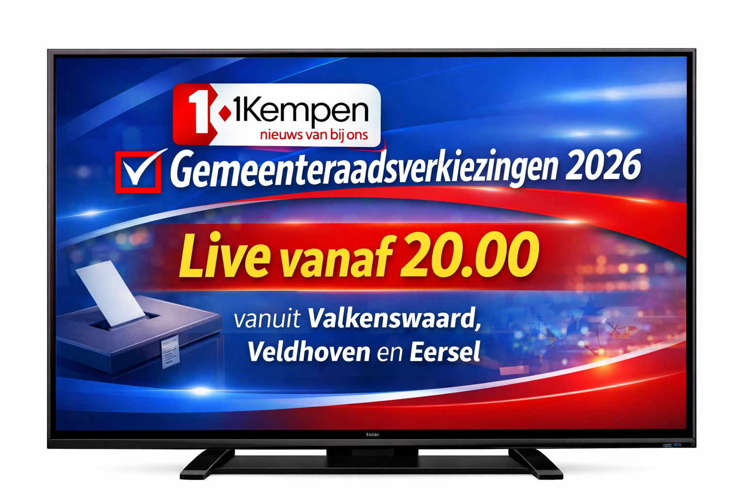 Foto: Live verkiezingsavond 2026 vanuit Valkenswaard, Veldhoven en Eersel
