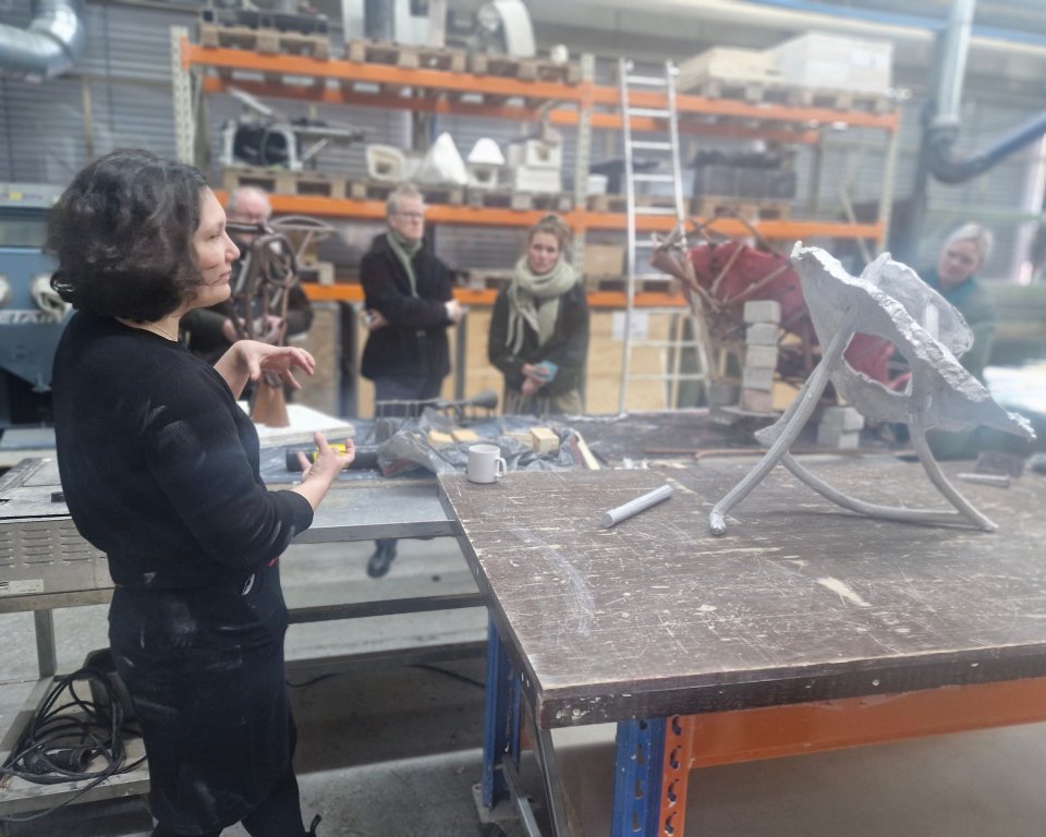 Foto: Nieuw kunstwerk De Kattendans krijgt vorm