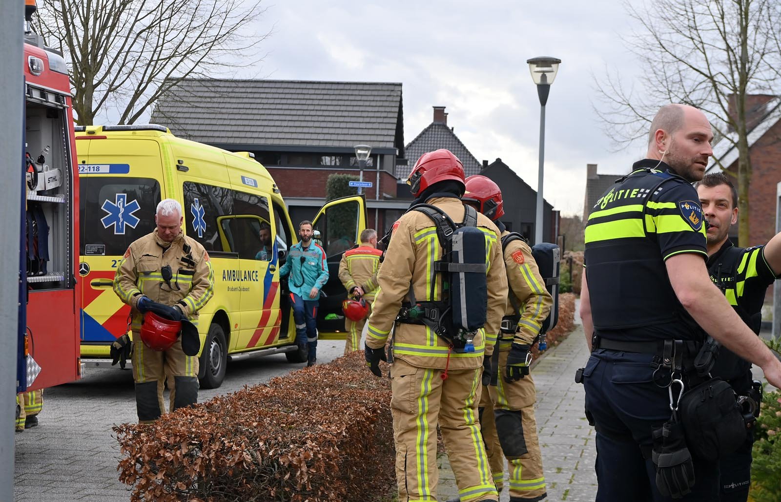 Foto: Bewoonster en hond op tijd uit woning na brandmelding in Eersel
