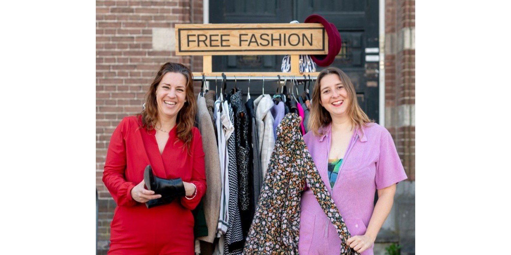 Foto: Free Fashion kledingrek stimuleert hergebruik