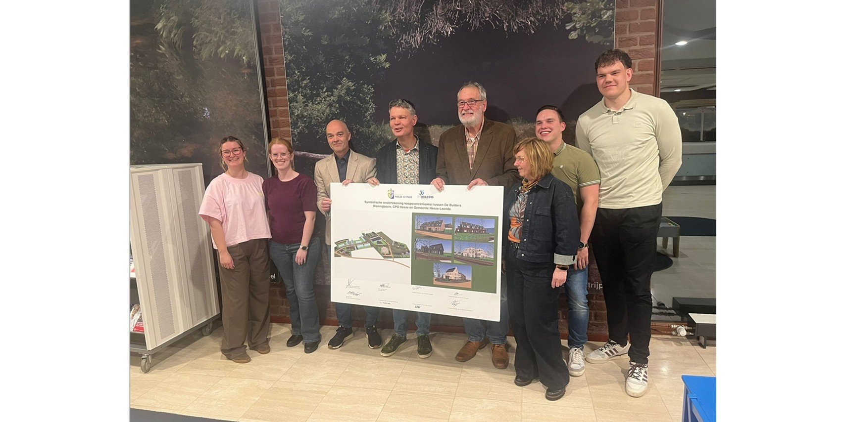 Foto: Symbolische ondertekening laatste fase De Bulders