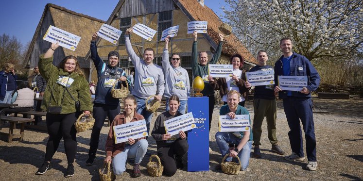 Foto: Veldhovenaar in finale NK Eieren Zoeken van VriendenLoterij
