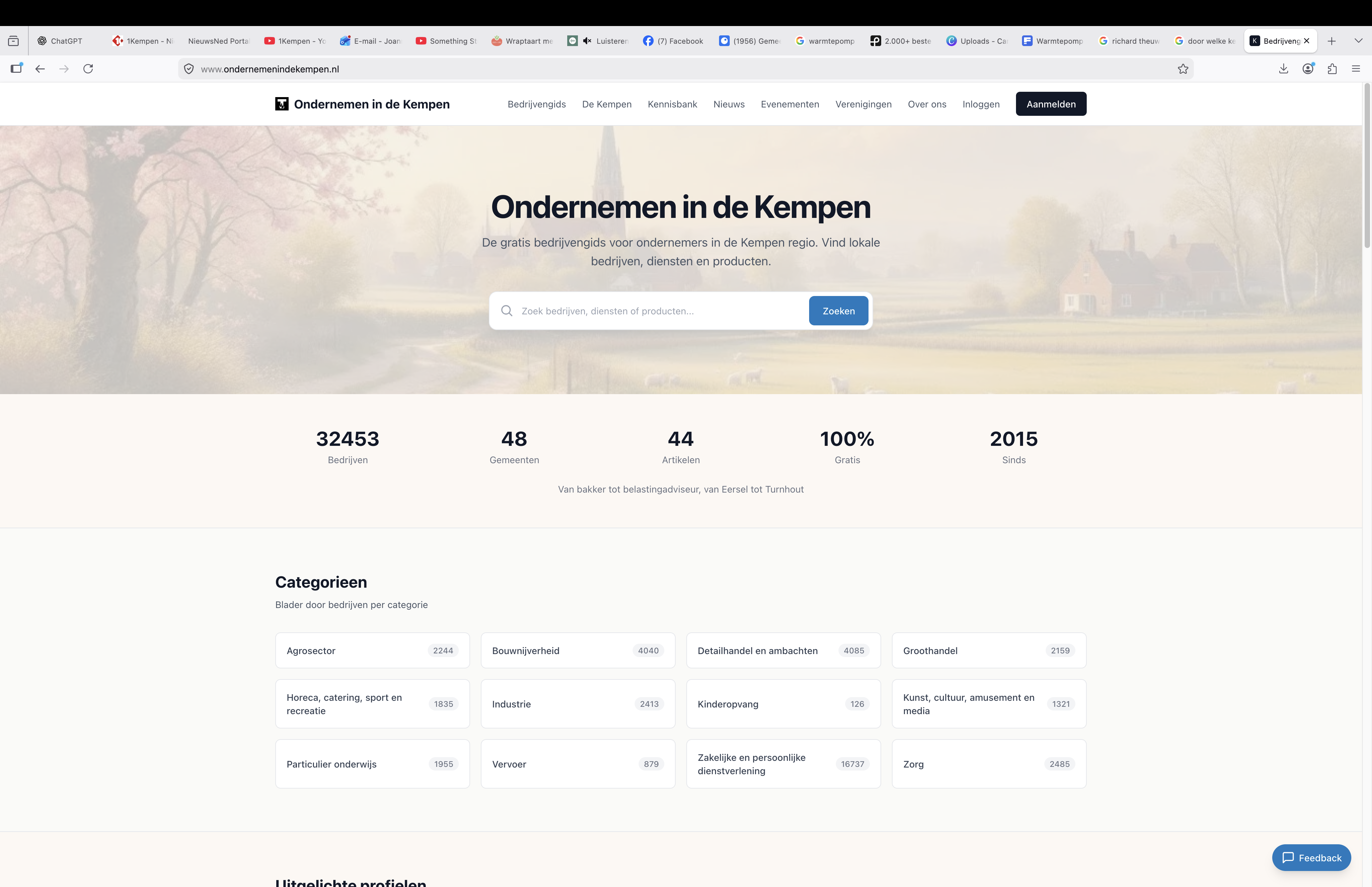 Foto: Bedrijvengids De Kempen in vijf weken gebouwd door Bladelse ondernemer en AI: 'Gewoon omdat het kan'