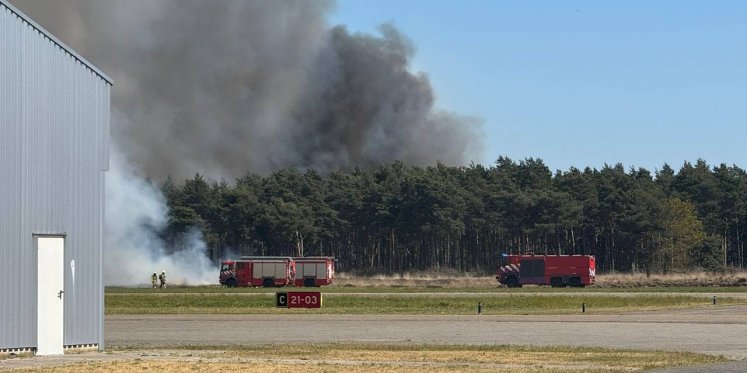 Foto: Kempen Airport waarschuwde Defensie nog vlak voor grote natuurbrand