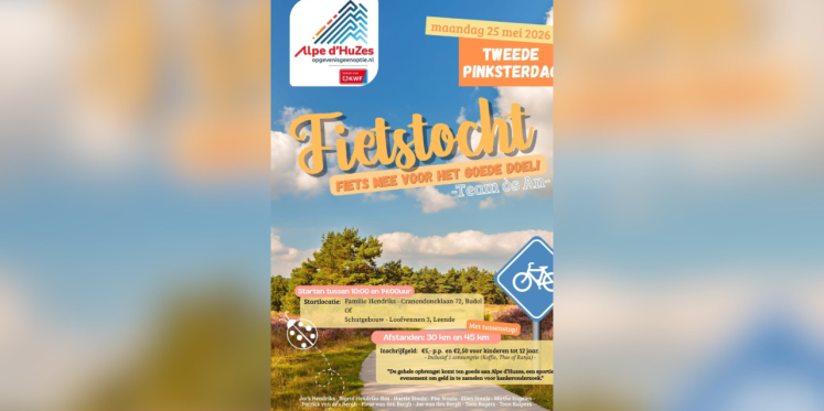 Foto: Team Os An uit Budel organiseert fietstocht voor Alpe d’HuZes