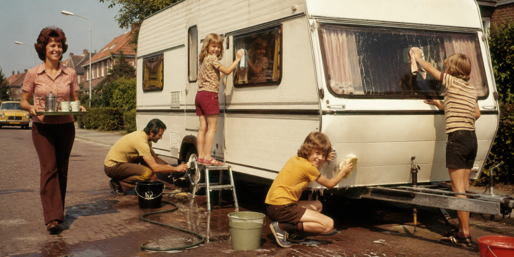 Foto: De caravan is terug... voor de deur