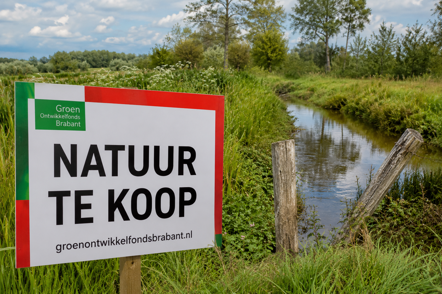 Foto: Verkoop natuurgronden langs de Tongelreep