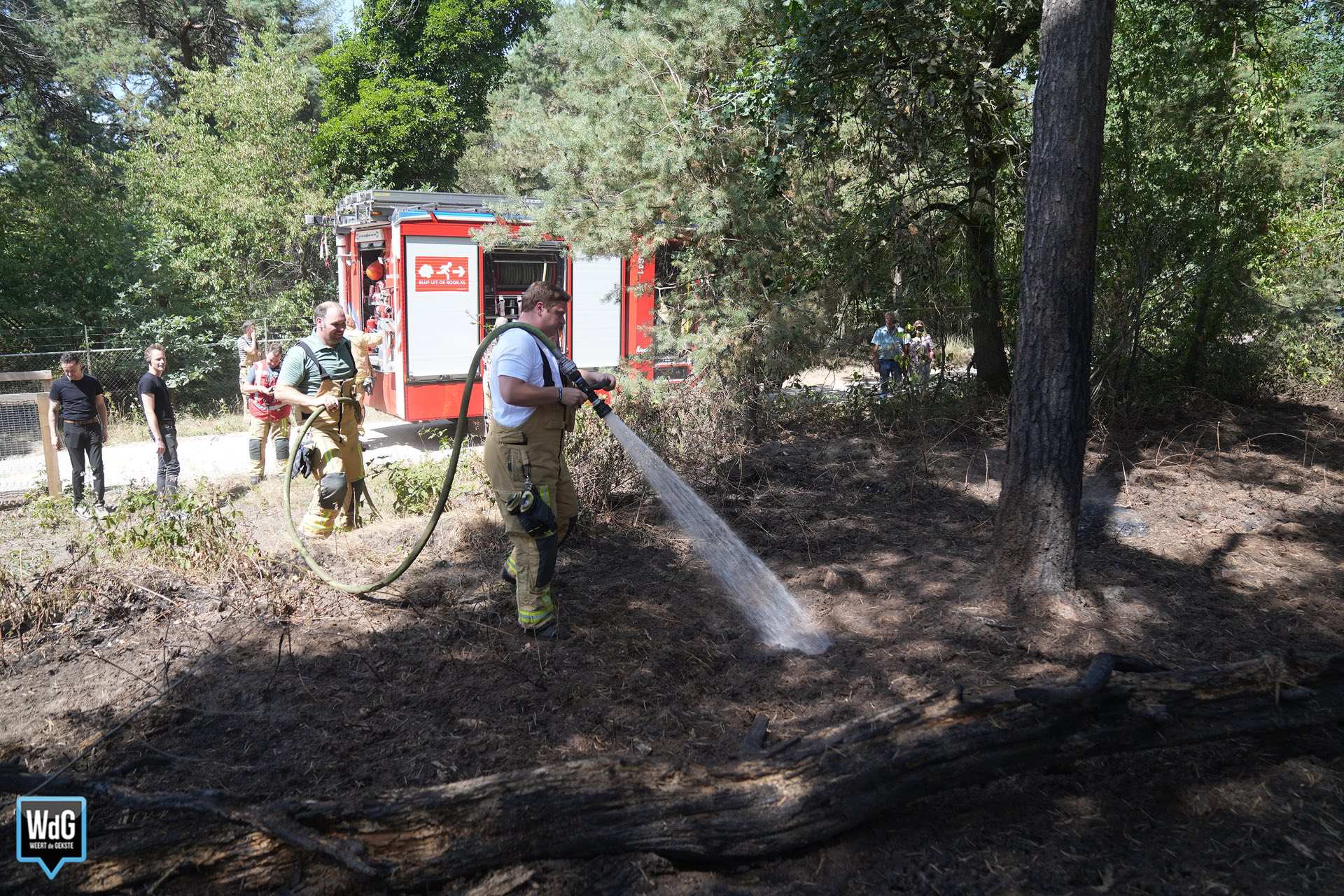 Foto: Opnieuw brandweerinzet Maarheeze op locatie van eerdere bosbrand Weerterbos