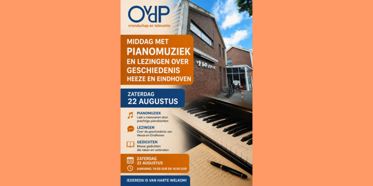 Foto: 22 augustus OvdP brengt cultuur, geschiedenis en muziek naar ’t PERRON