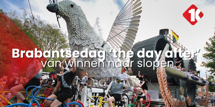 Foto: Brabantsedag winnaar De Lambrekvrienden the day after: van winnen naar slopen