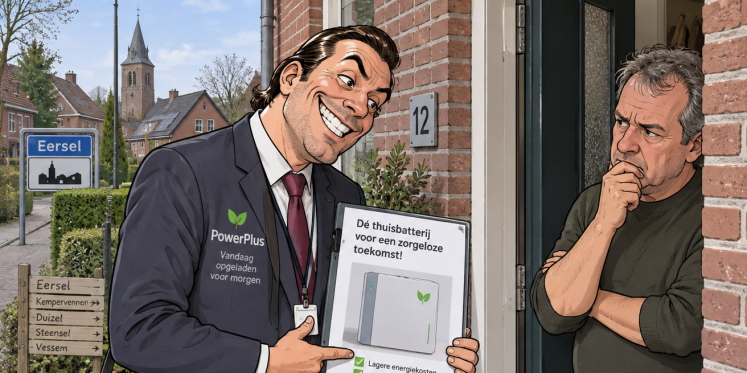 Foto: Gratis thuisbatterij van de gemeente Eersel? Trap er niet in