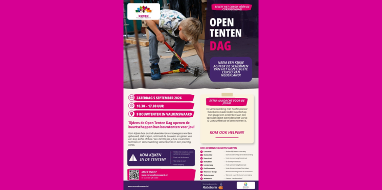 Foto: Zaterdag 5 september Open Tenten Dag Corso Valkenswaard