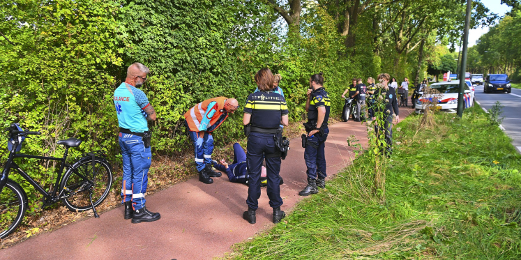 Foto: Oudere fietser gewond na botsing met fatbike op Tienendreef in Valkenswaard