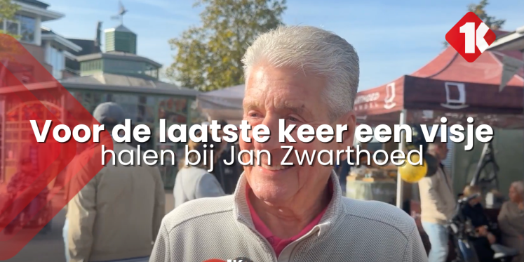 Foto: Jan Zwarthoed met pensioen: klanten op de markt zullen hem en zijn vis missen