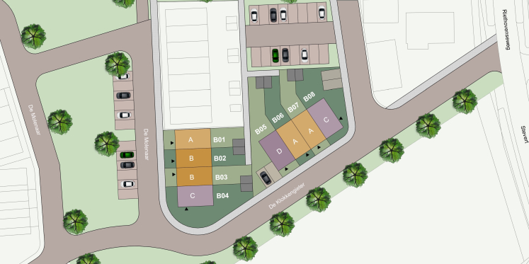Foto: Woningen in nieuwe buurt De Acht in Steensel binnenkort in de verkoop