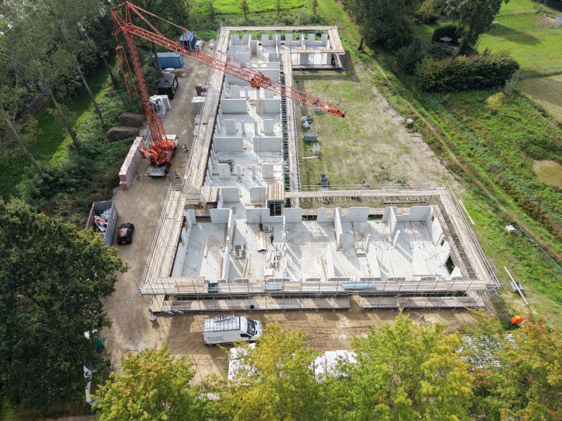 Foto: Bouw woonzorgcomplex Hoeve Hamelzicht in Reusel in volle gang