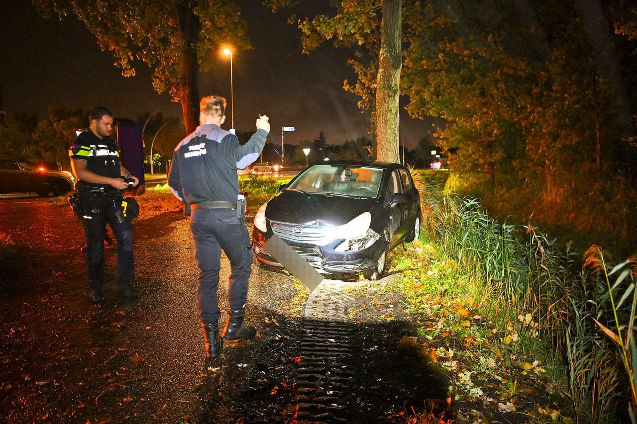 Foto: Verdwaalde Belg rijdt bord omver en maakt tocht door Valkenswaard