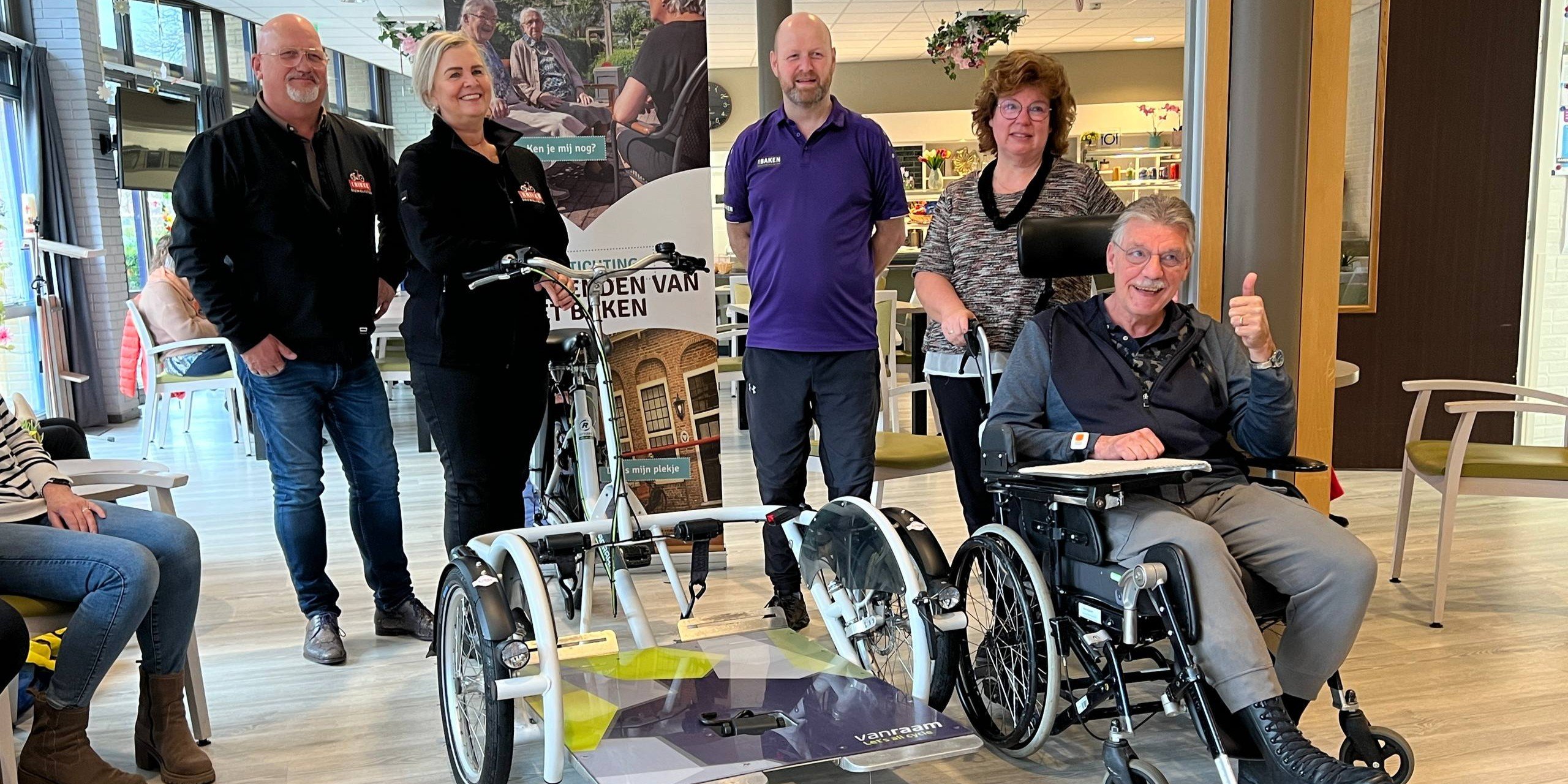 Foto: Crowdfunding levert rolstoelfiets op voor Seewende