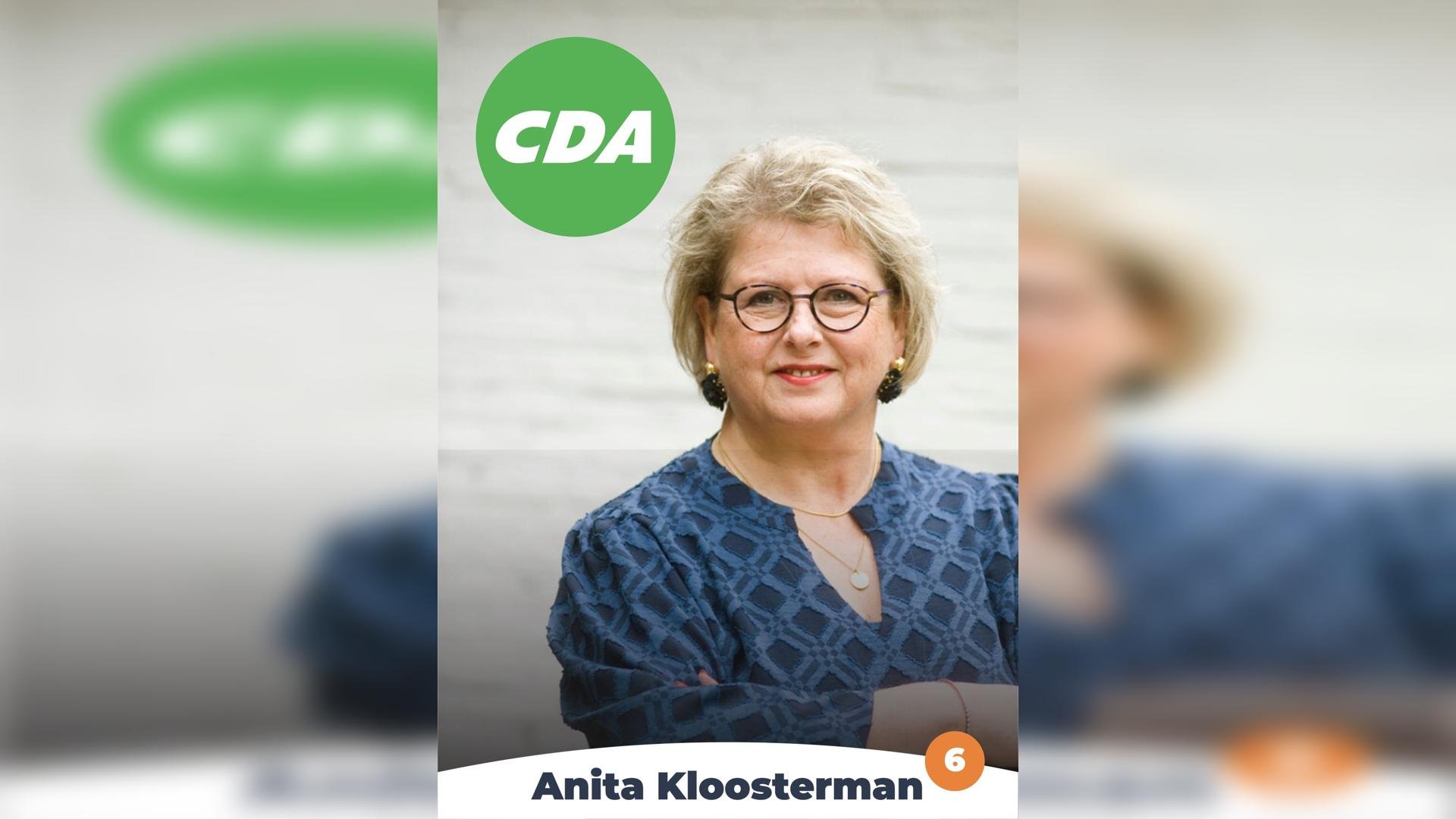 Kennis maken met: Anita Kloosterman, lijsttrekker van het CDA in Elburg.