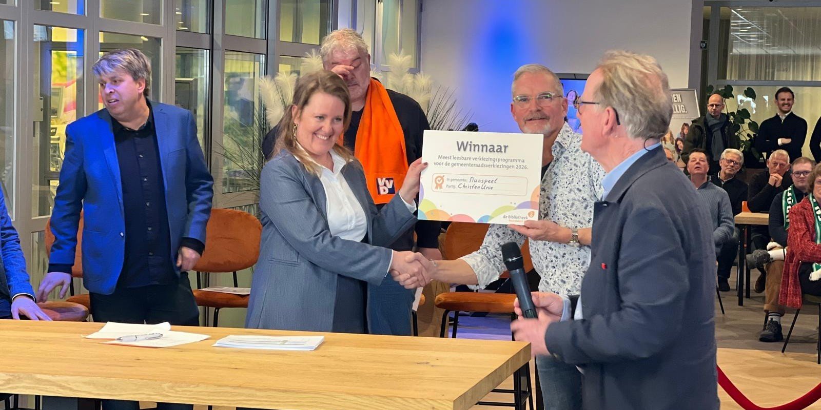 Foto: ChristenUnie heeft best leesbare verkiezingsprogramma in Nunspeet