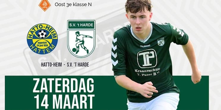 Foto: S.V. ’t Harde wint knap in Hattem van Hatto Heim