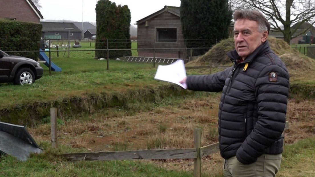 Foto: Rechter gaf hem gelijk, toch kan Eibert nog altijd niet bouwen