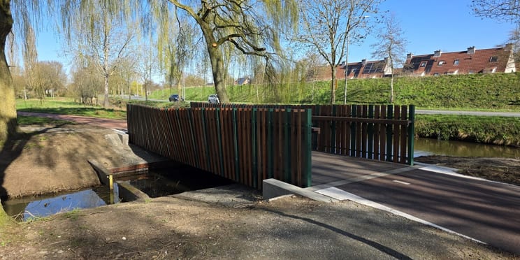 Foto: Fietsbrug van hergebruikte materialen krijgt plek in Nijkerk
