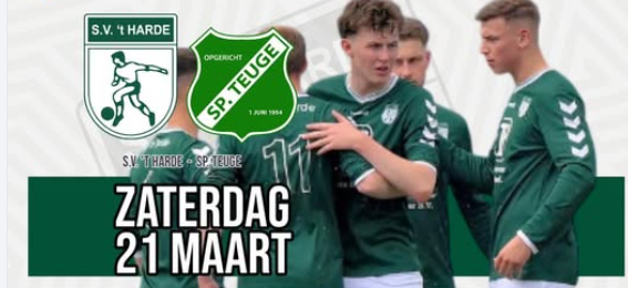 Foto: Belangrijk duel voor S.V. ’t Harde tegen SP Teuge
