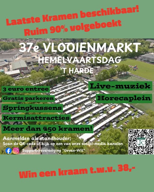 Foto: Hemelvaartsmarkt ’t Harde bijna volgeboekt