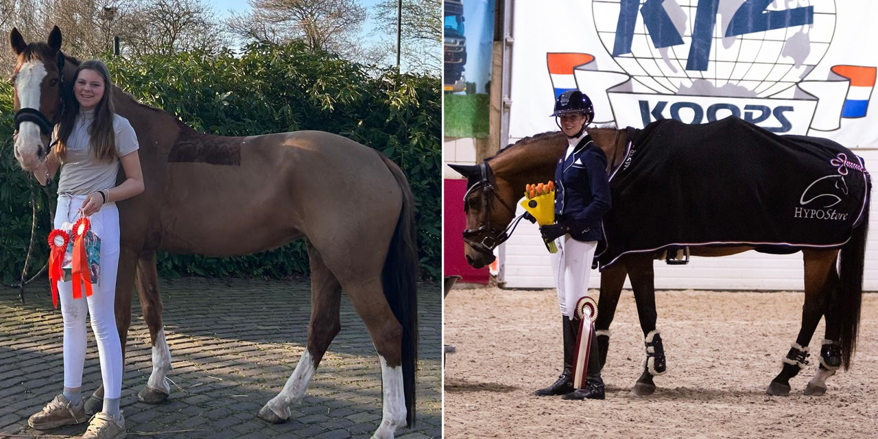 Foto: Dressuurtalent schittert: winst voor Versteeg, podiumplek voor Van Bommel