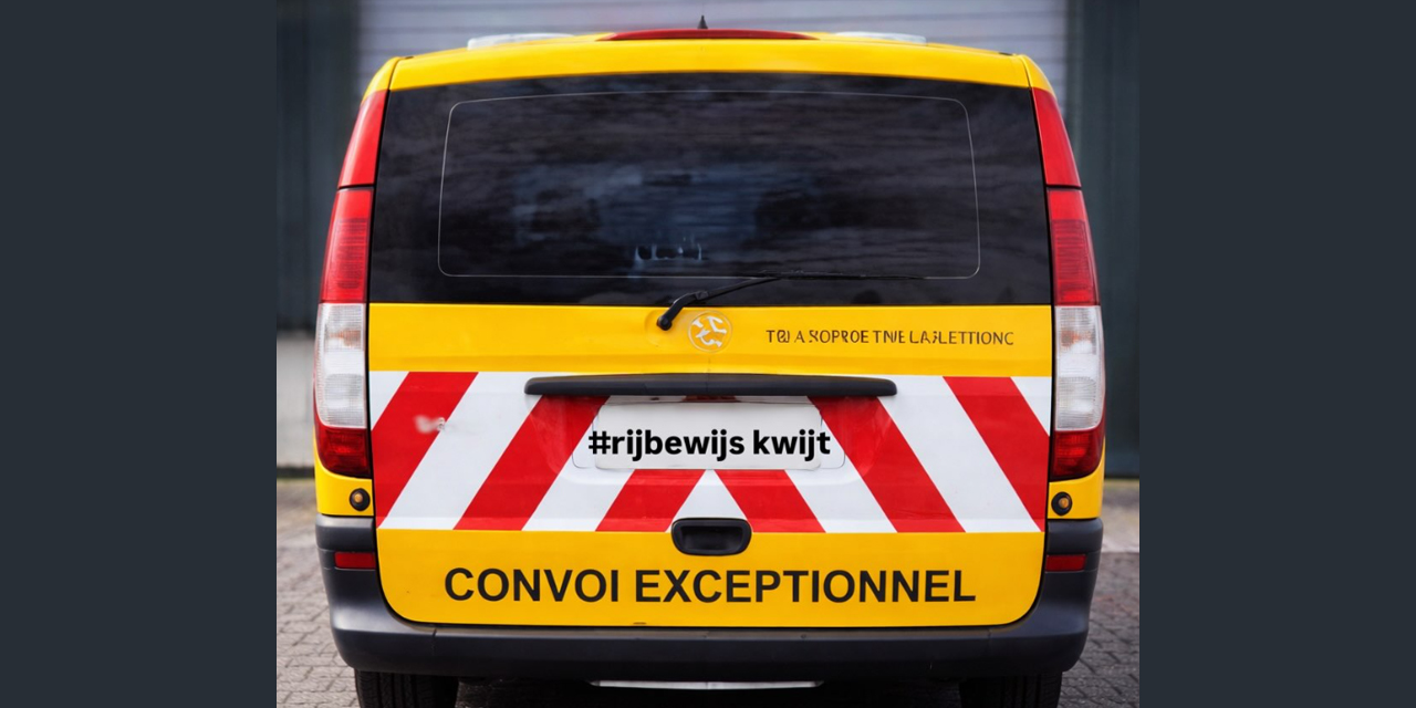 Convoi exceptionnel…maar 57 kilometer te hard was niet de bedoeling
