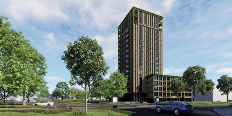 Foto: Harderwijk wil meewerken aan woontoren van 53 meter aan de Hoofdweg