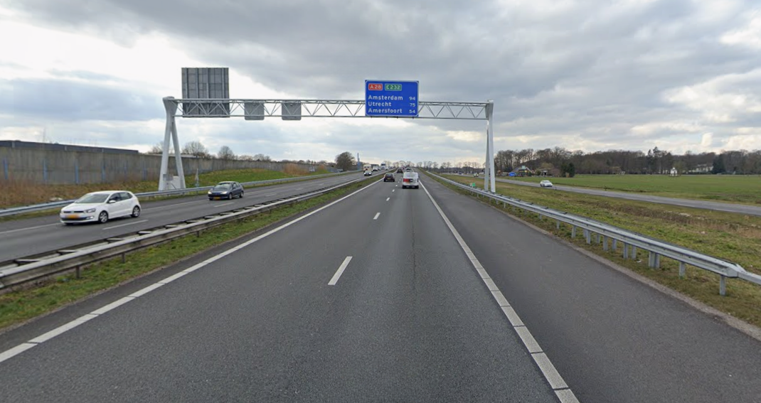 Foto: A28 meerdere nachten dicht tussen Hattemerbroek en Nijkerk