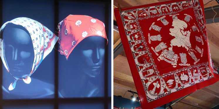 Foto: De boerenzakdoek als basis: Het Pakhuis duikt in de geschiedenis van iconisch lapje stof