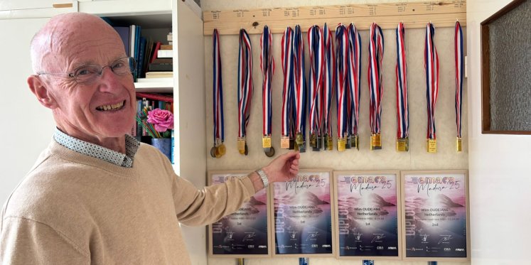 Foto: Nijkerkse Wim (80) loopt NK marathon: ‘Ik ga voor het record’